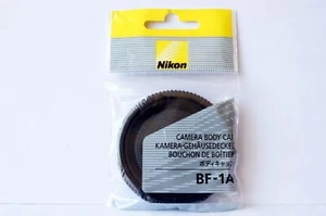 Genuine Nikon BF-1A Camera Body Cap Made in Japan New in Original Bag Unopened - Picture 1 of 4