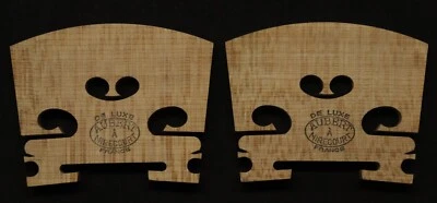 New Arrival! 2 pcs  AUBERT," DE LUXE" 42mm Violin bridge REGULAR HEART 4/4 #90 - Image 1 of 4