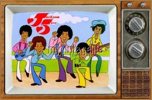 THE JACKSON FIVE TV Kühlschrank MAGNET 2" x 3" Kunst SAMSTAG MORGEN CARTOONS - Bild 1 von 1