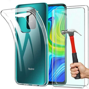 Coque TPU TRANSPARENT Xiaomi Redmi Note 8 /8 PRO/9/ 9 PRO + film Verre trempé - Foto 1 di 8