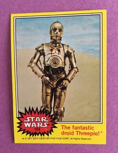 1977 Star Wars Card - Yellow Series #153 The Fantastic Droid Threepio in Ex/NMT - Picture 1 of 2