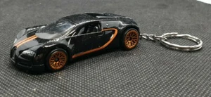 Hotwheels Bugatti veyron 1:64 keyring diecast car - Picture 1 of 5