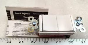 Pass & Seymour 2 Single Pole Switches 277VAC 15A Each p/n PS811-20W - Picture 1 of 8