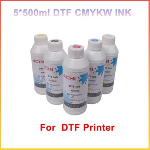 5*500ml DTF Ink Transfer Refill Tinte For DTF Inkjet T-shirt Printer Drucker DE - Picture 1 of 8