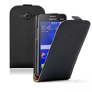 ETUI FLIP CASE POCHETTE HOUSSE COQUE cuir SAMSUNG SM-G7106 Galaxy Grand 2 LTE 4G - Foto 1 di 1