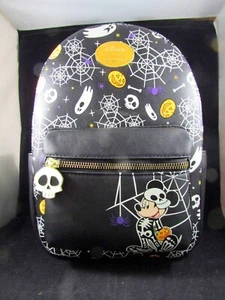 Her Universe Disney Topolino Halloween Scheletro Luminoso Mini Zaino - Foto 1 di 5