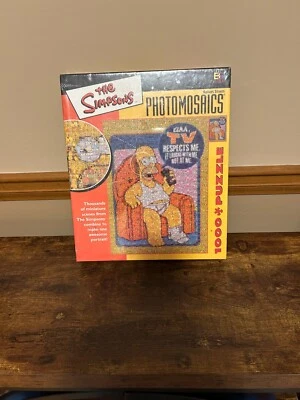 Vintage NOS The Simpsons Bart Photomosaics 1000 Piece Jigsaw Puzzle Sealed - Image 1 of 4