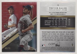 2019 Topps Gold Label Class 1 Red /75 Trevor Bauer #19