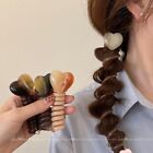 Plastic Telephone Line Hair Ties Resin Love Ponytail Holder  Girls Women