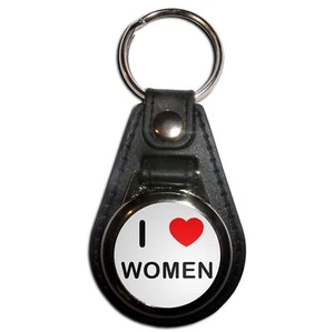 Women I Love Plastic Medallion Key Ring (61mm x 38mm) - Picture 1 of 12
