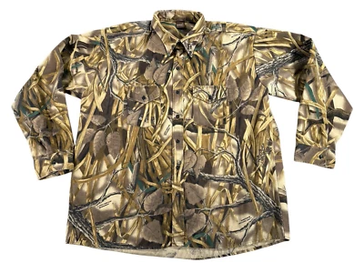 Ranger Shirt Men's XXL Camo Advantage Camouflage Button Down Hunting VTG Relaxed - Image 1 of 4