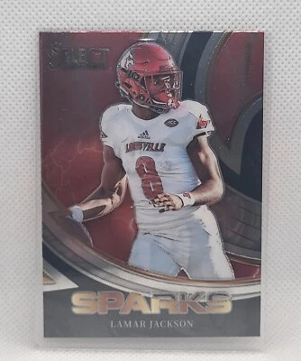2023 Panini Select Draft Picks Football Lamar Jackson Sparks Prizm - Image 1 of 3