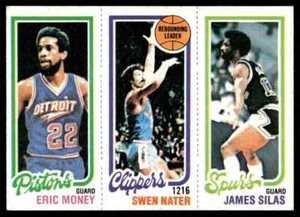 1980-81 Topps James Silas/Swen Nater/Eric Money #213/215/90 - Picture 1 of 2