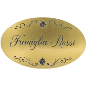 Targa fuoriporta con incisione personalizzata Targhetta per porta in laminato pl - Picture 1 of 3