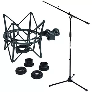 keepdrum Mikrofonständer MS106 mit Mikrofonspinne Schwarz - Picture 1 of 8