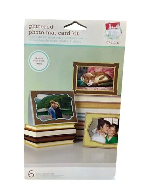 Martha Stewart Photo Mat Card Kit 4 X 6 Photos Adhesive Borders Glitter - Image 1 of 3