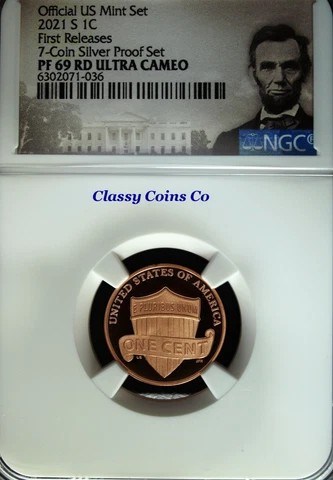 2021 S NGC UCAM Proof 69 Lincoln One Cent ☆☆ Silver Proof Set ☆☆ First Release Cover