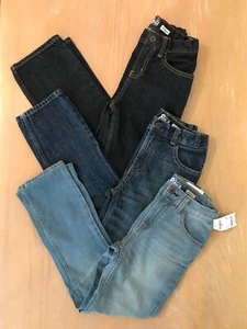 Oshkosh B'gosh Boys Jeans Adjustable Waist Blue Lot of 3 (1 New) Size 10R - Picture 1 of 13