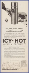 Vintage 1922 ICY-HOT Vacuum Products Thermos Bottle Ephemera 20's Print Ad - Picture 1 of 1