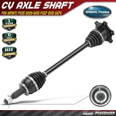 Conjunto de eje trasero derecho CV para Infiniti FX35 2009-2012 FX37 2013 QX70 2014-2017 Foto 1 de 4