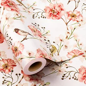 Floral Wrapping Paper- Wrapping paper Mini Roll - Floral Design Perfect for W... - Picture 1 of 8