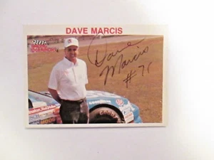 Dave Marcis #71 NASCAR Hand Sign Autograph Card - Picture 1 of 1