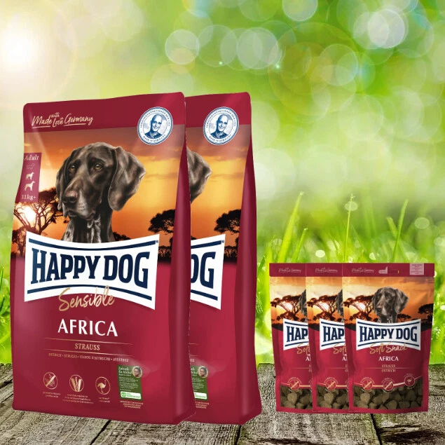 25 kg - Supreme Africa 2 x 12,5 kg + 3 x 100 g. Soft Snack Africa - Aktion - Bild 1 von 1