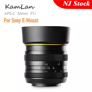 US Kamlan 50 mm F1.1 APS-C obiettivo messa a fuoco manuale grande apertura per Sony attacco E - Foto 1 di 11