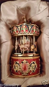  Carousel Gem Musical Box Gift Trinket Decorative Brand NEW in BOX Very Pretty - Picture 1 of 6
