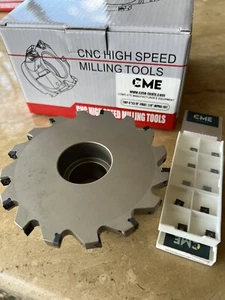 5 Zoll x 3/8 Wendeschneidplatten/Seitenfräser & zusätzliche 20 MPHT06 Wendeplatten 506-SLOT - Bild 1 von 5