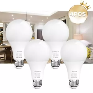 4-Pack LED Bulbs 15W (150W Eq.) - E26/E27 6500K Daylight Energy Saving Lamps USA - Picture 1 of 10