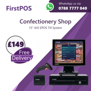 15" All in One POS EPOS Registrierkasse Kassensystem für Konditoreien - Bild 1 von 8