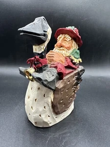 David Frykman Portfolio Santa Rides White Goose 1997 Christmas 6" Figure DF1415 - Picture 1 of 5