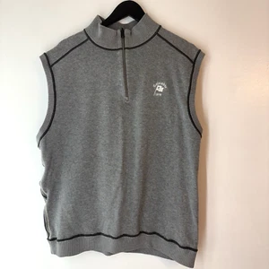 Cutter and Buck Columbia Country Club Golf 1/4 Zip Sweater Vest Men's XL Cotton - Picture 1 of 16