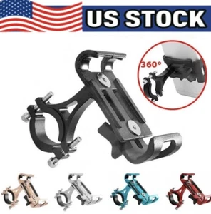 360° Aluminum Motorcycle Bike Bicycle GPS Cell Phone Holder Handlebar Mount New - Picture 1 of 11