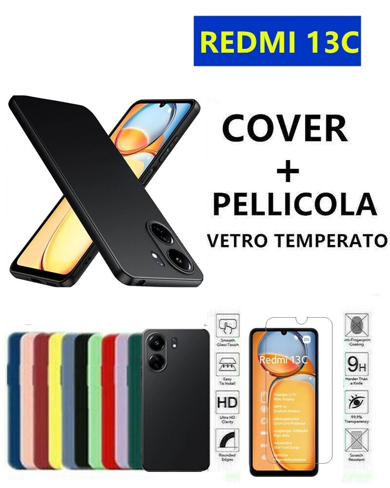 Cover Morbida Custodia Silicone Tpu Opaca pre XIAOMI REDMI 13C