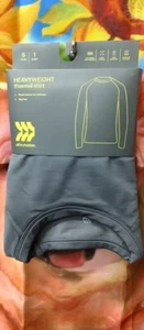 SMALL / GREY - Men's Relaxed Fit Long Sleeve Heavyweight Thermal Undershirt - Picture 1 of 4