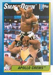 Apollo Crews 2021 Topps Heritage WWE SmackDown Wrestling Base Card #48 - Picture 1 of 2