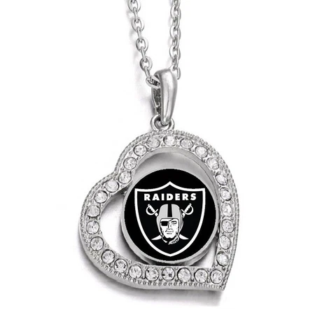 Spec Las Vegas Oakland Raiders Women 925 Sterling Silver Link Chain Necklace D19 Cover