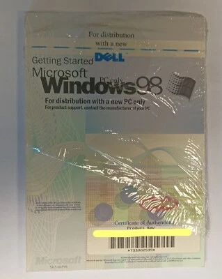 Microsoft Windows 98 OEM Booklet with Certificate of Authenticity / Product Key - Image 1 of 2