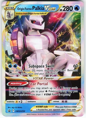 Origin Forme Palkia VSTAR SWSH254 Pokemon SWSH: Sword & Shield Promo Cards Holo - Image 1 of 2