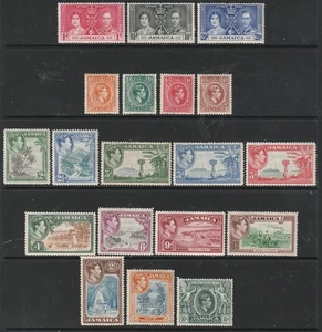 GEOVI JAMAIKA 38/52 Set bis 10/- frische lmm Katze 100£ - Bild 1 von 2