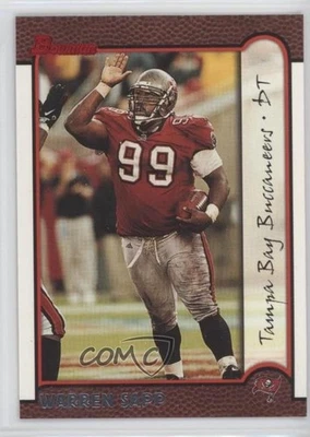 1999 Bowman Warren Sapp #29 HOF - Image 1 of 2