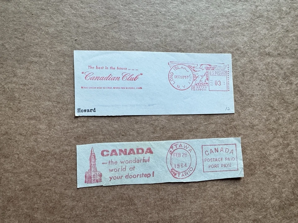 US Thematic Meter Cut-Piece(F12) +1957 Canadian Club =Best Whisky +PB#138011 NYC - Image 1 of 1