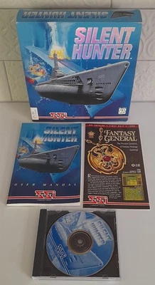 Silent Hunter Big Box IBM CD-ROM Strategy Simulation Game Good Condition  - Image 1 of 4