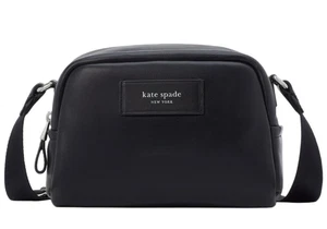 kate spade - sbuffata - piccola tracolla in pelle liscia - nera - nuova con etichetta - $298 - Foto 1 di 8