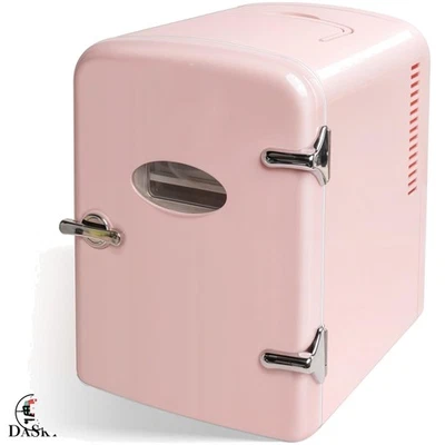 Versátil Mini Nevera Rosa: Refrigerador Compacto y Calentador para Hogar u Oficina Foto 1 de 4