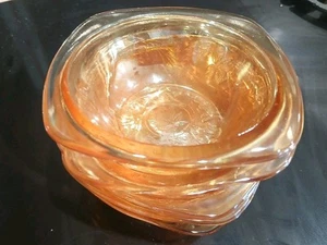Jeannette Floragold Louisa Dessert Bowls Set Of 5 Square Iridescent 4.5" 1950 - Picture 1 of 8