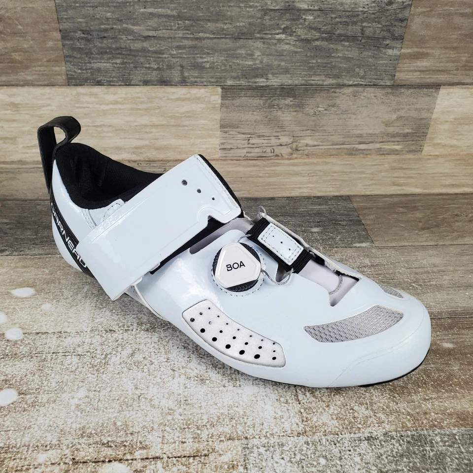 Louis Garneau Tri Air Lite XZ Hombres Zapatos de Ciclismo Talla 9 Blanco Boa Armario Tenis Foto 1 de 4