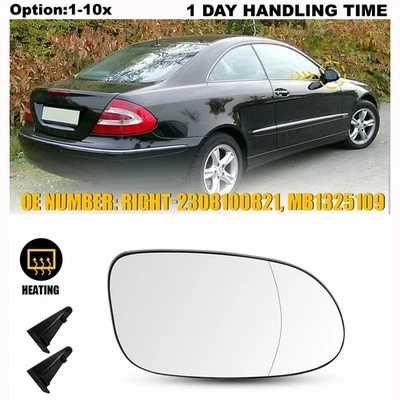 Espejo de cristal para Mercedes Benz SL500 2003-2004 base lado derecho con placa de respaldo Foto 1 de 4